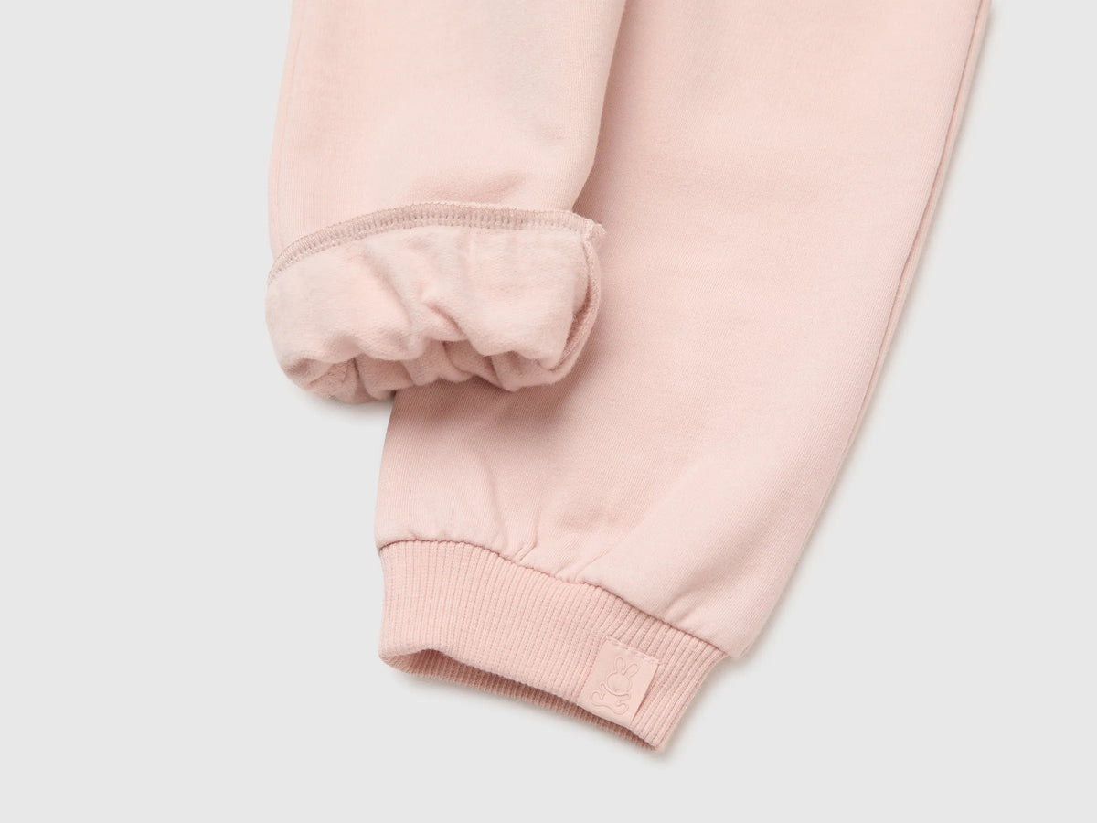 Benetton Soft Pink New Born Stretch Sweatpants SKU: 3YWVAF02Q_08Q Image 03