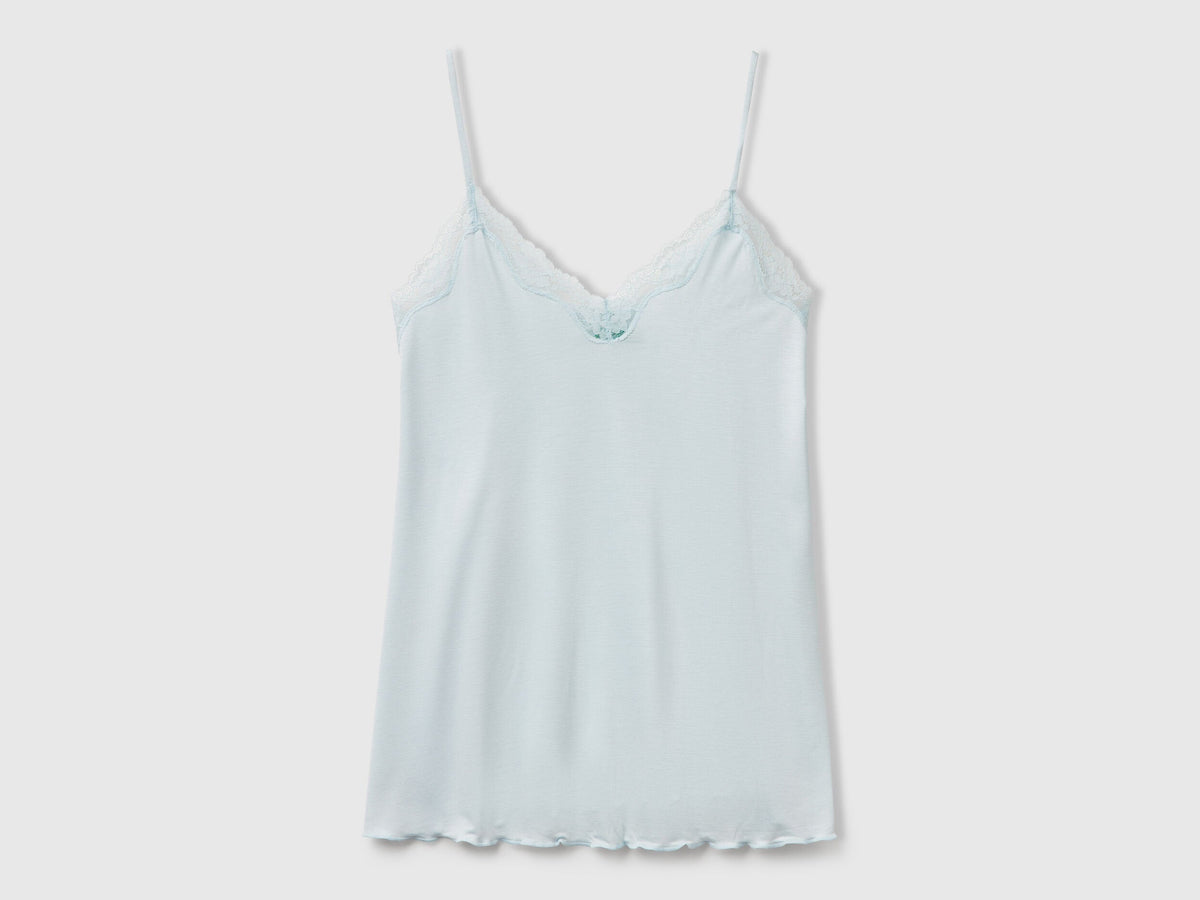 Benetton_Tank Top with Lace Edge_3Z123H00J_25G_04