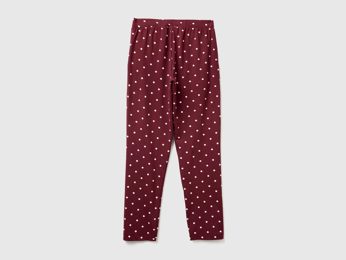 Benetton_Burgundy_Warm Polka Dot Trousers_3ZMB3F04P_62Q_02