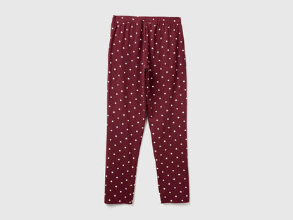 Benetton_Burgundy_Warm Polka Dot Trousers_3ZMB3F04P_62Q_02