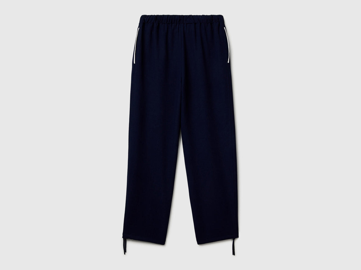 Benetton_Dark Blue_Trousers with Elastic and Drawstring_40A6DF09V_252_06