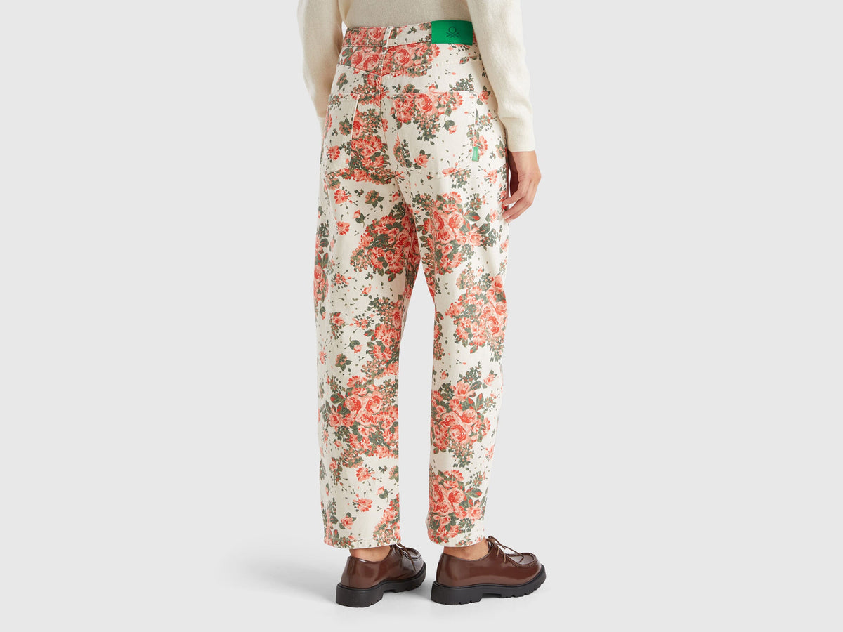Balloon Fit Floral Jeans_03