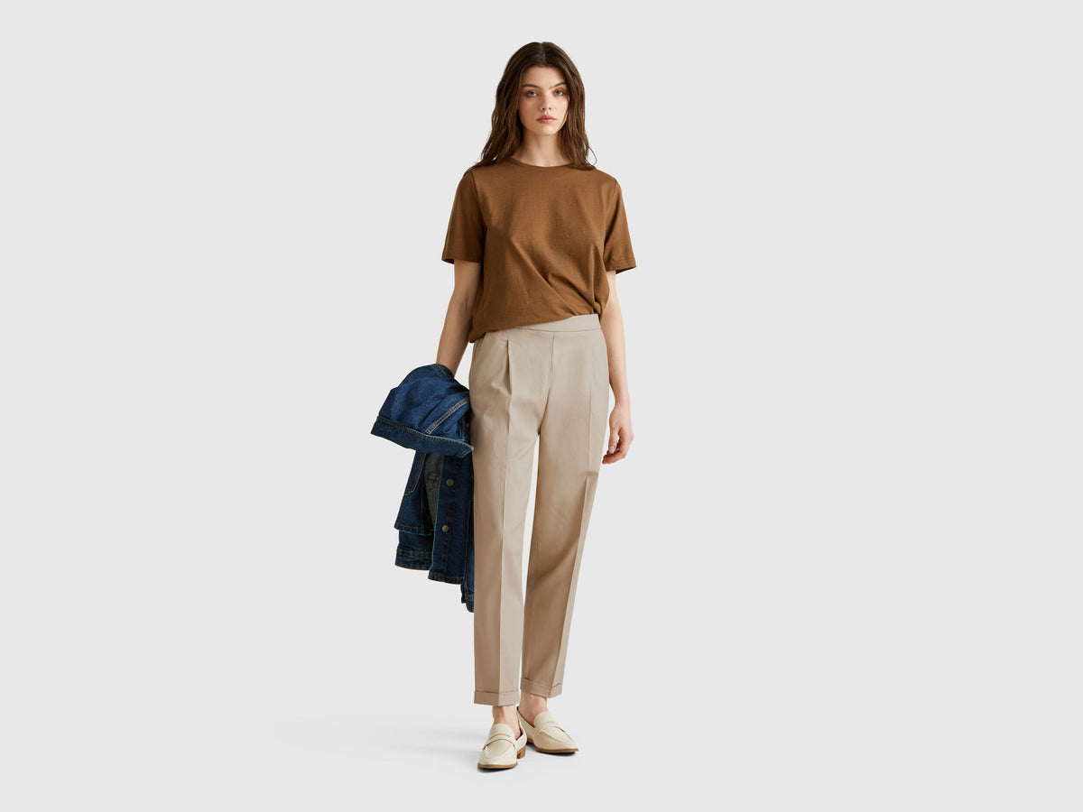 Benetton_Stretch Cotton Trousers_40FADF092_2B1_01