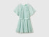 Benetton Aqua Girls Pleated Dress SKU: 41EXCV03R_334 Image 01