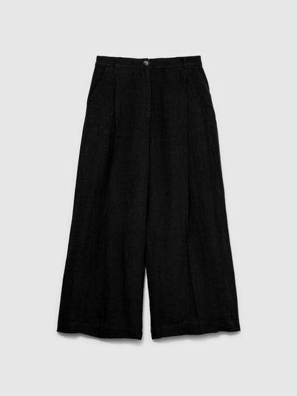 Wide Leg 100% Linen Trousers_41I4LF04E_100_06