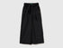 Benetton Black Girls Wide Fit Trousers with Sash SKU: 42KQCF05J_100 Image 01