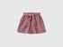 Benetton Mauve Girls Linen Blend Shorts with Sash SKU: 43WBC904H_04Z Image 01