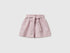 Benetton Pink Girls Linen Blend Shorts with Sash SKU: 43WBC904H_0C3 Image 01