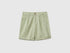 Benetton Light Green Boys Linen Blend Shorts SKU: 43WBC904I_218 Image 01