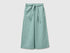 Benetton Aqua Girls Linen Blend Trousers with Sash SKU: 43WBCF01W_30V Image 01