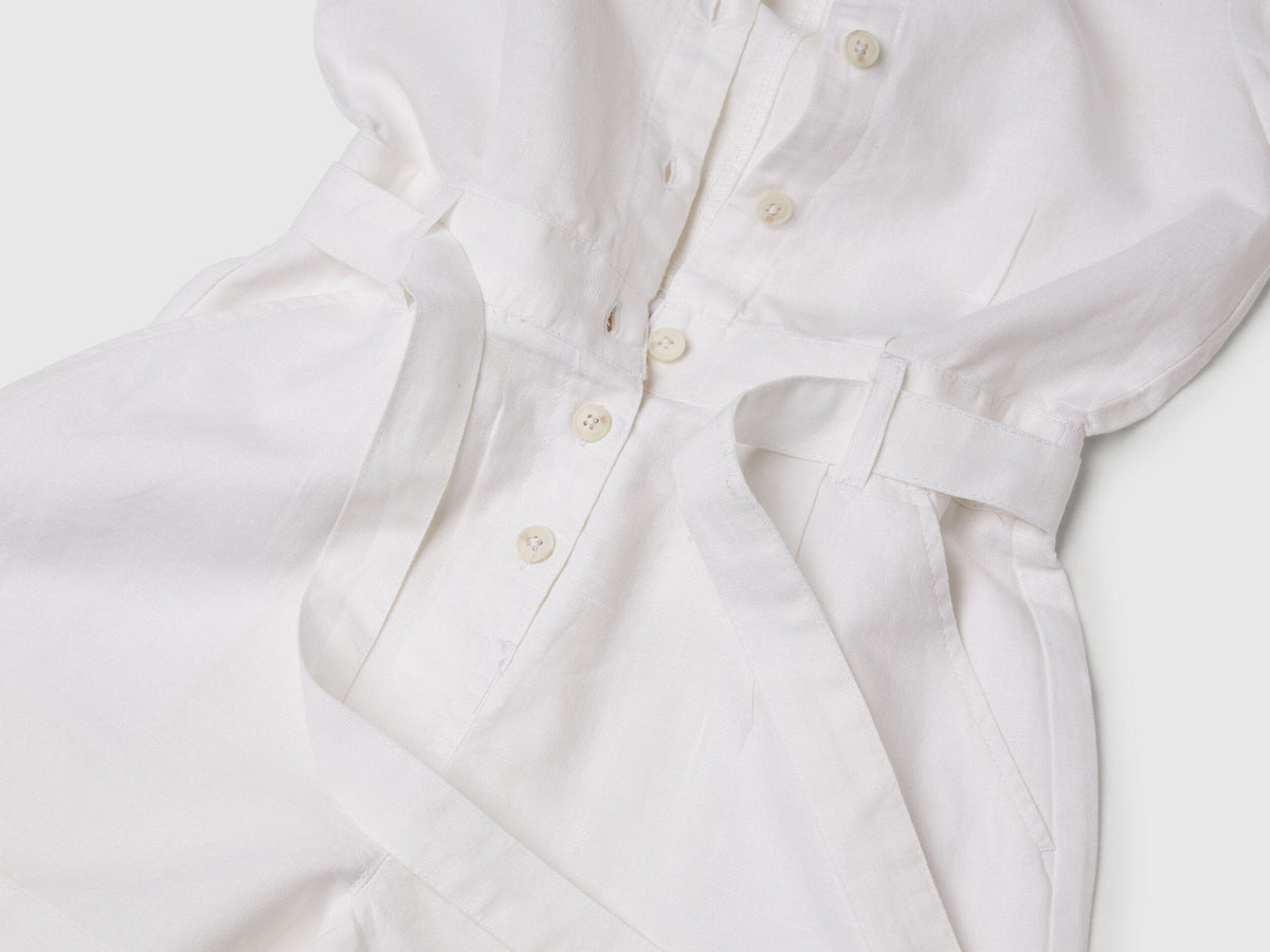 Benetton_Jumpsuit with Sash in Linen Blend_43WBCT014_101_03