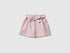 Benetton Pink Girls Linen Blend Shorts with Sash SKU: 43WBG9037_0C3 Image 01