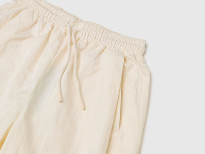 Benetton Creamy White Girls Balloon Fit Trousers SKU: 44YGCF05E_00E Image 03