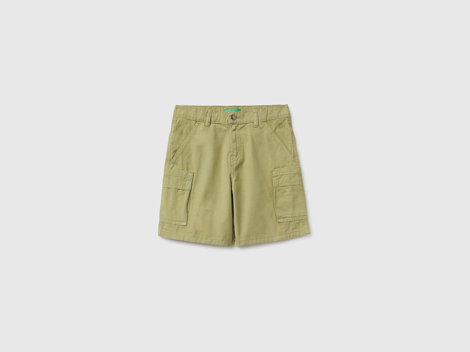 Benetton Green Boys Bermuda Shorts with Pockets SKU: 456SC904V_1Q1 Image 01