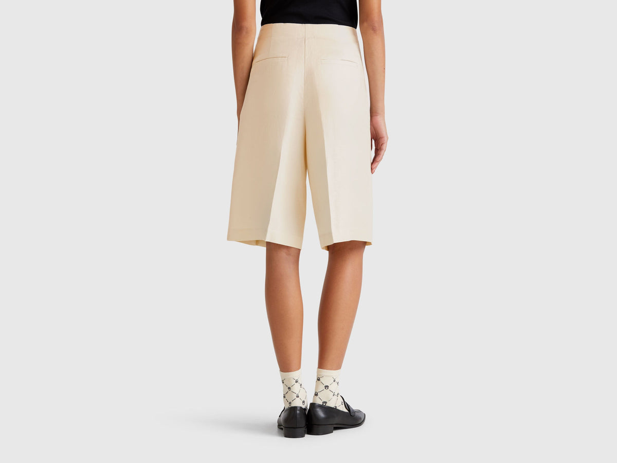 Benetton_Knee-Length Bermudas in Linen Blend_45BVD9026_152_03