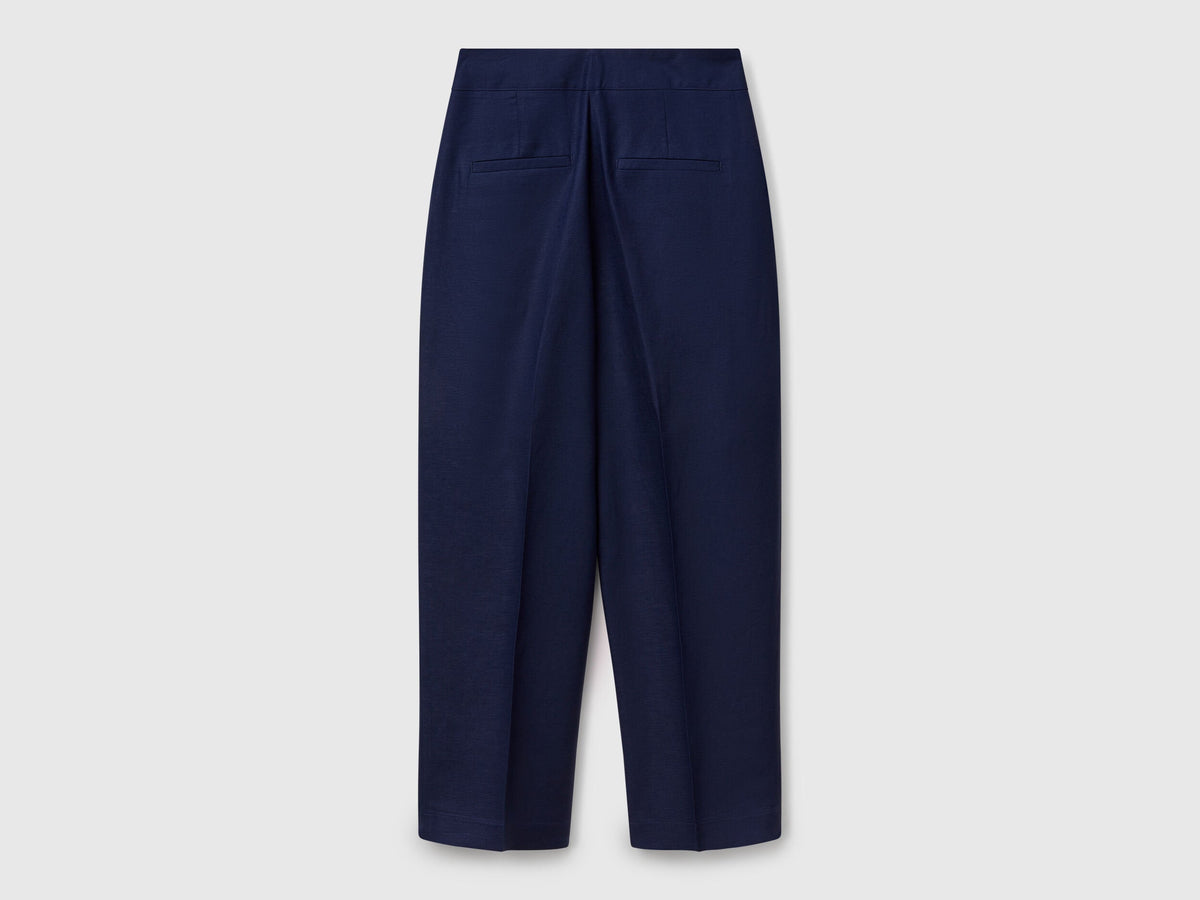 Benetton_Wide Trousers in Linen Blend_45BVDF09B_252_05