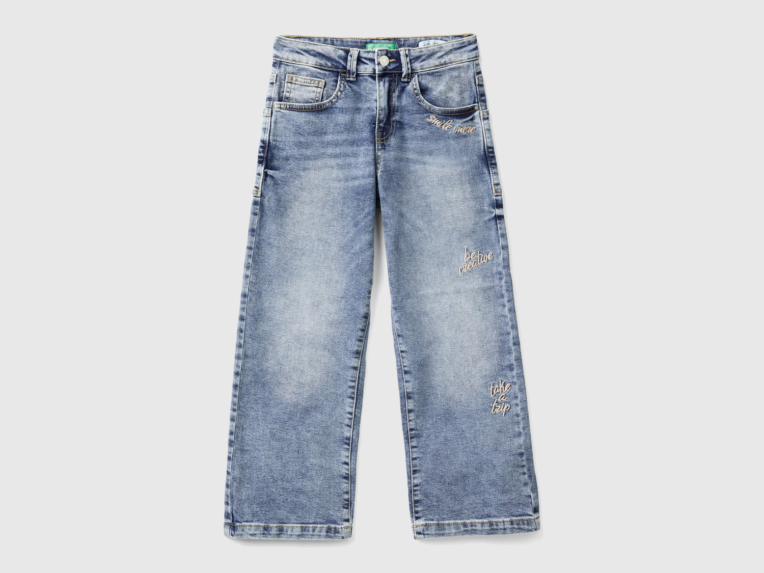 Straight Leg Jeans In &quot;Eco-Recycle&quot; Denim_45ONCE03C_901_01