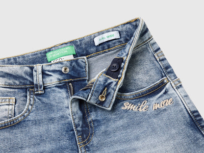 Straight Leg Jeans In &quot;Eco-Recycle&quot; Denim