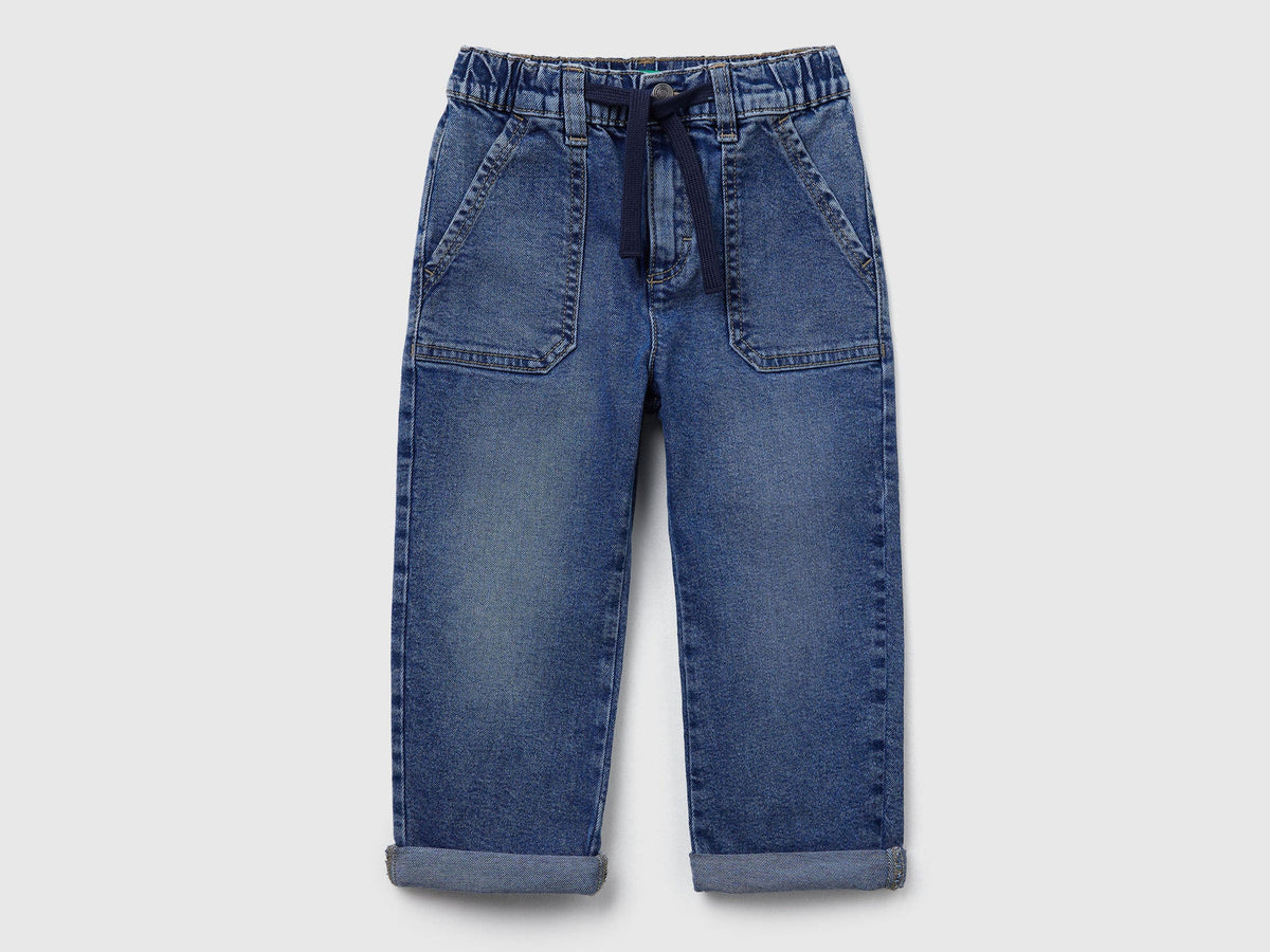 Benetton_Blue_Carrot Fit Jeans_45ONGF02H_901_01