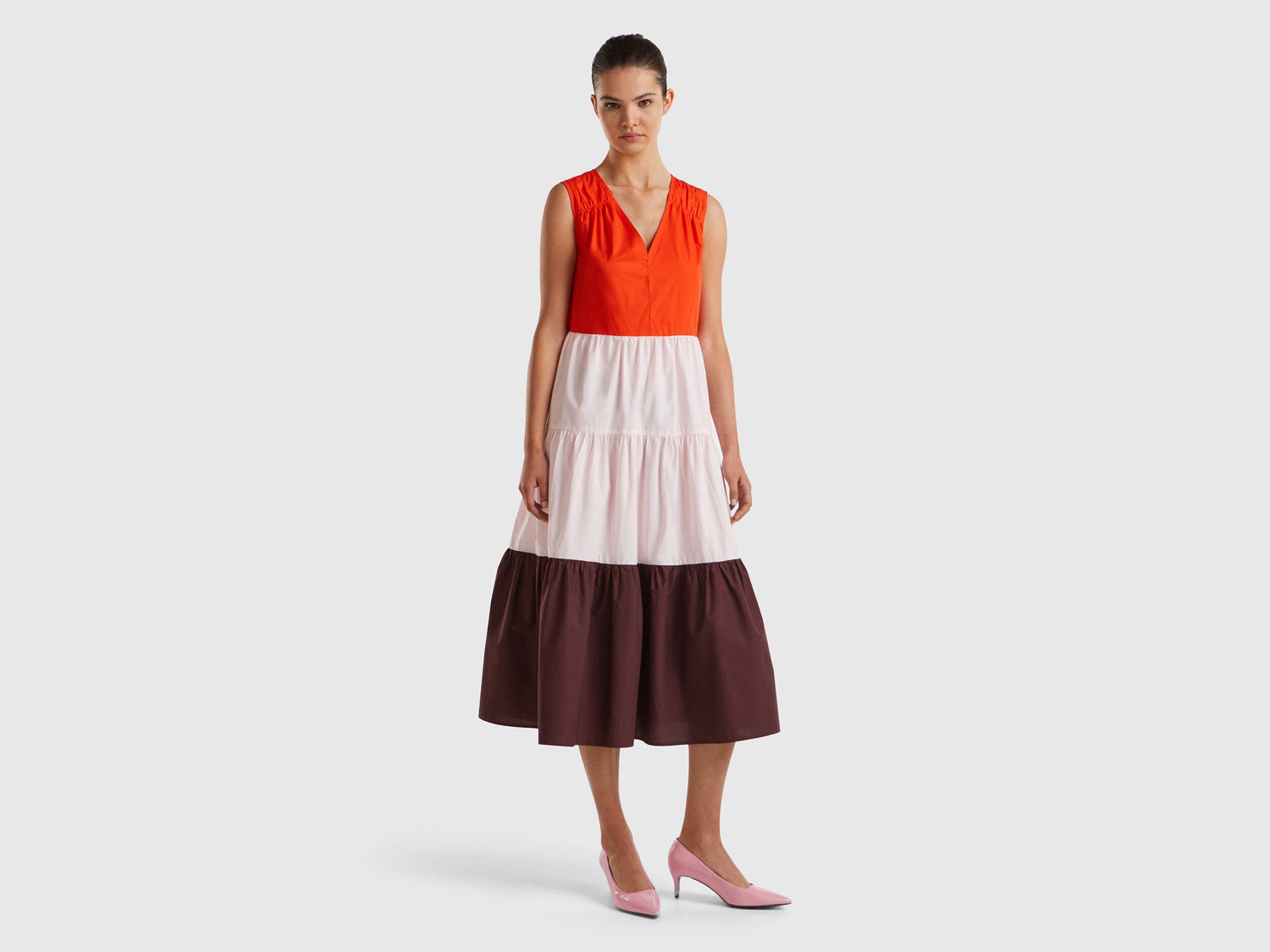 Color Block Dress With Flounces_464KDV0A6_20V_01