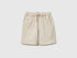 Benetton Beige Boys Bermuda Shorts with Drawstring SKU: 46D6C904E_152 Image 01