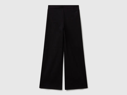 Benetton_Black_Wide Trousers in Stretch Cotton_46D6CE04C_100_02