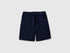 Benetton Dark Blue Boys Stretch Twill Bermuda Shorts SKU: 46D6G9036_252 Image 01