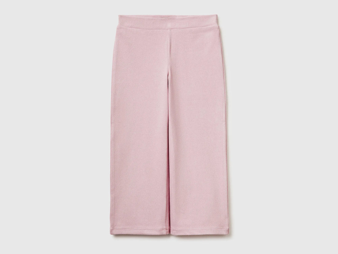 Benetton Pink Girls Trousers with Straight Leg SKU: 46D6GF02M_0C3 Image 01
