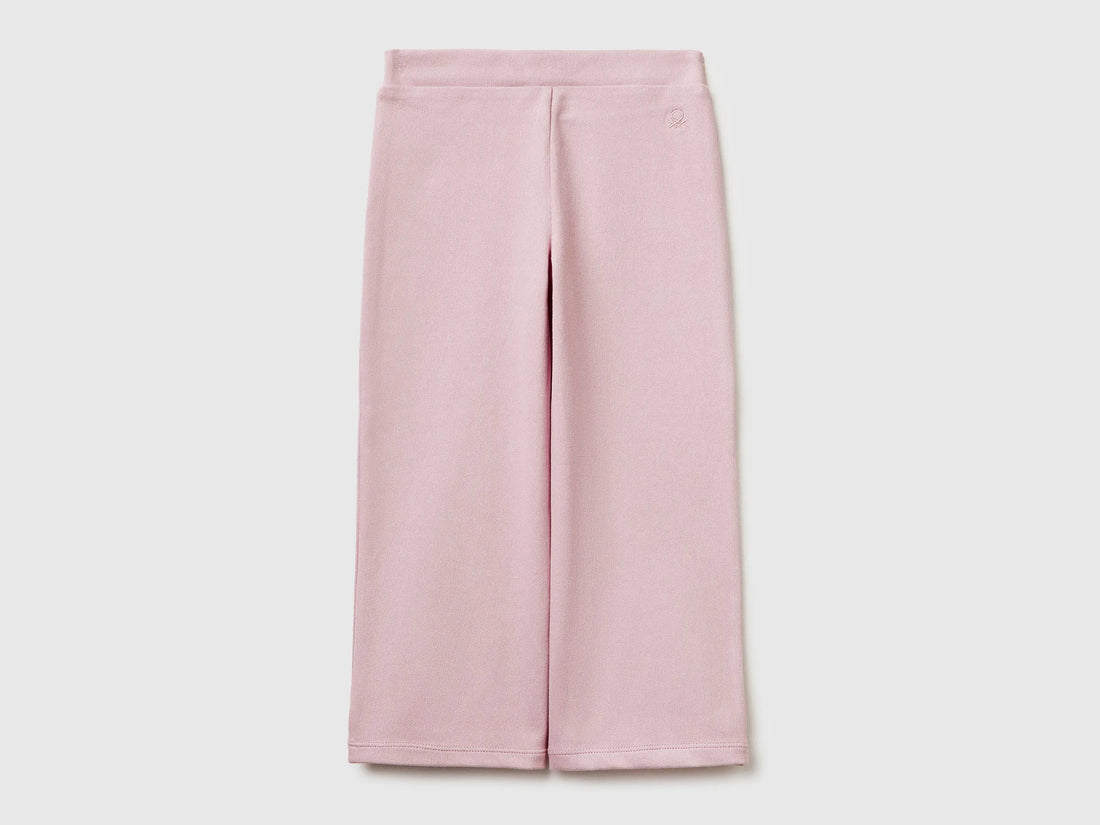 Benetton Pink Girls Trousers with Straight Leg SKU: 46D6GF02M_0C3 Image 02