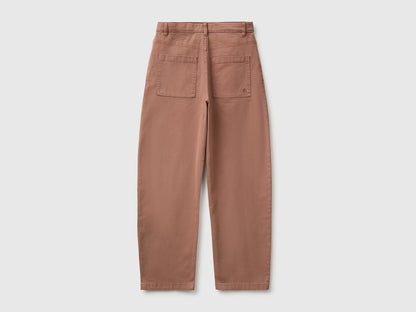 Benetton Brown Boys Five-Pocket Trousers SKU: 46F5CE04W_6U3 Image 02