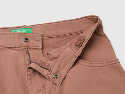 Benetton Brown Boys Five-Pocket Trousers SKU: 46F5CE04W_6U3 Image 03