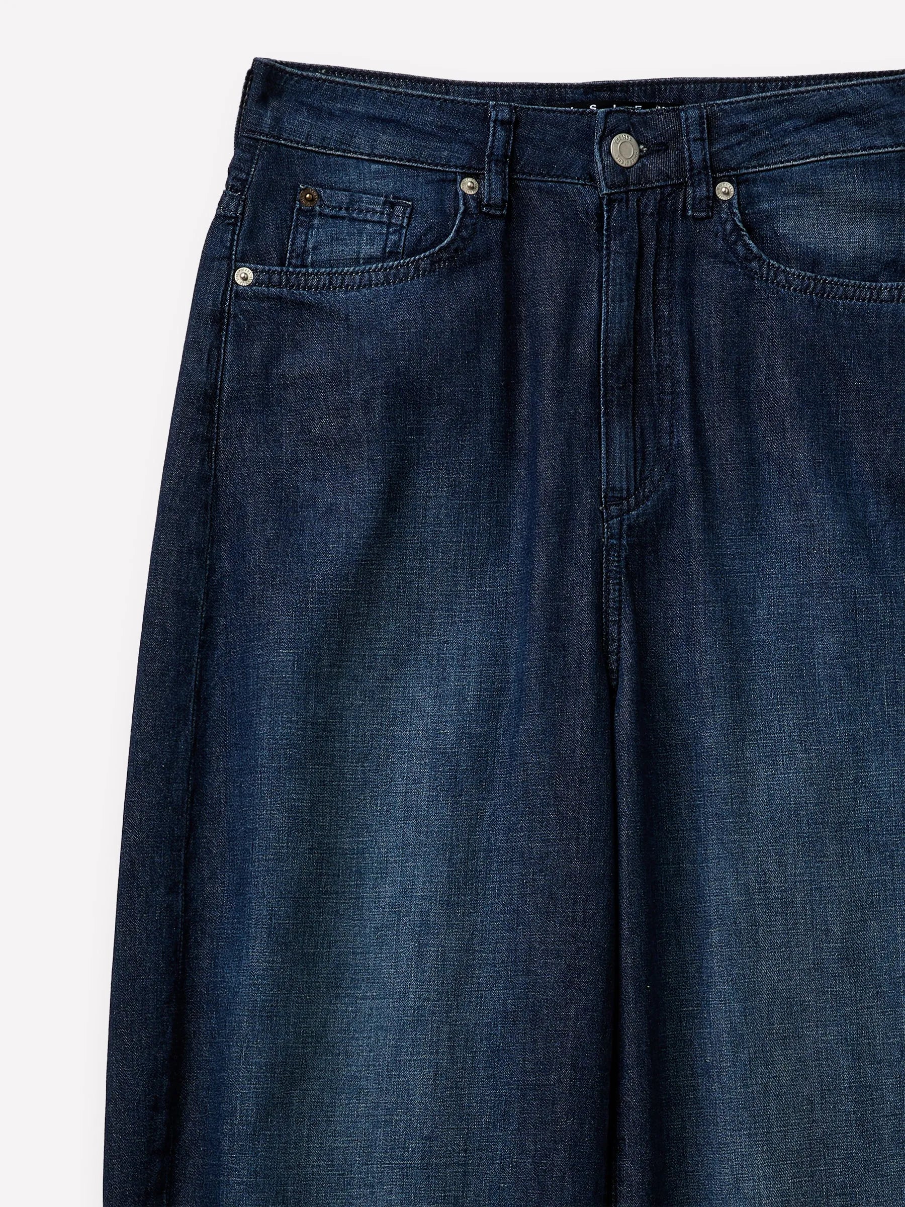 Sisley Dark blue Women Balloon Fit Jeans SKU: 46PQLE05C_901 Image 03