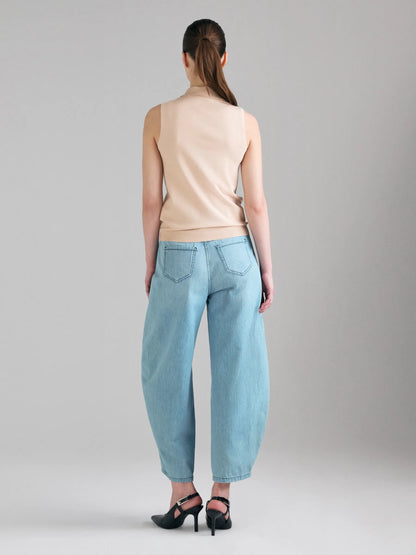 Sisley Blue Women Balloon Fit Jeans SKU: 46PQLE05C_902 Image 02