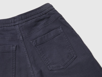 Benetton_Air Force Blue_Joggers with Cotton Blend with Drawstring_47K0CF03T_0J8_03