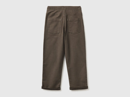 Benetton_Brown_Joggers with Cotton Blend with Drawstring_47K0CF03T_26H_02