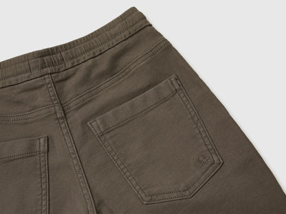 Benetton_Brown_Joggers with Cotton Blend with Drawstring_47K0CF03T_26H_03