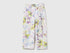 Benetton White Girls Baggy Fit Floral Trousers SKU: 47PPCF05S_67P Image 01