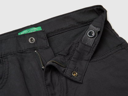 Benetton Dark gray Boys Lightweight Bermuda Shorts with Pockets SKU: 47RGC902U_19E Image 03