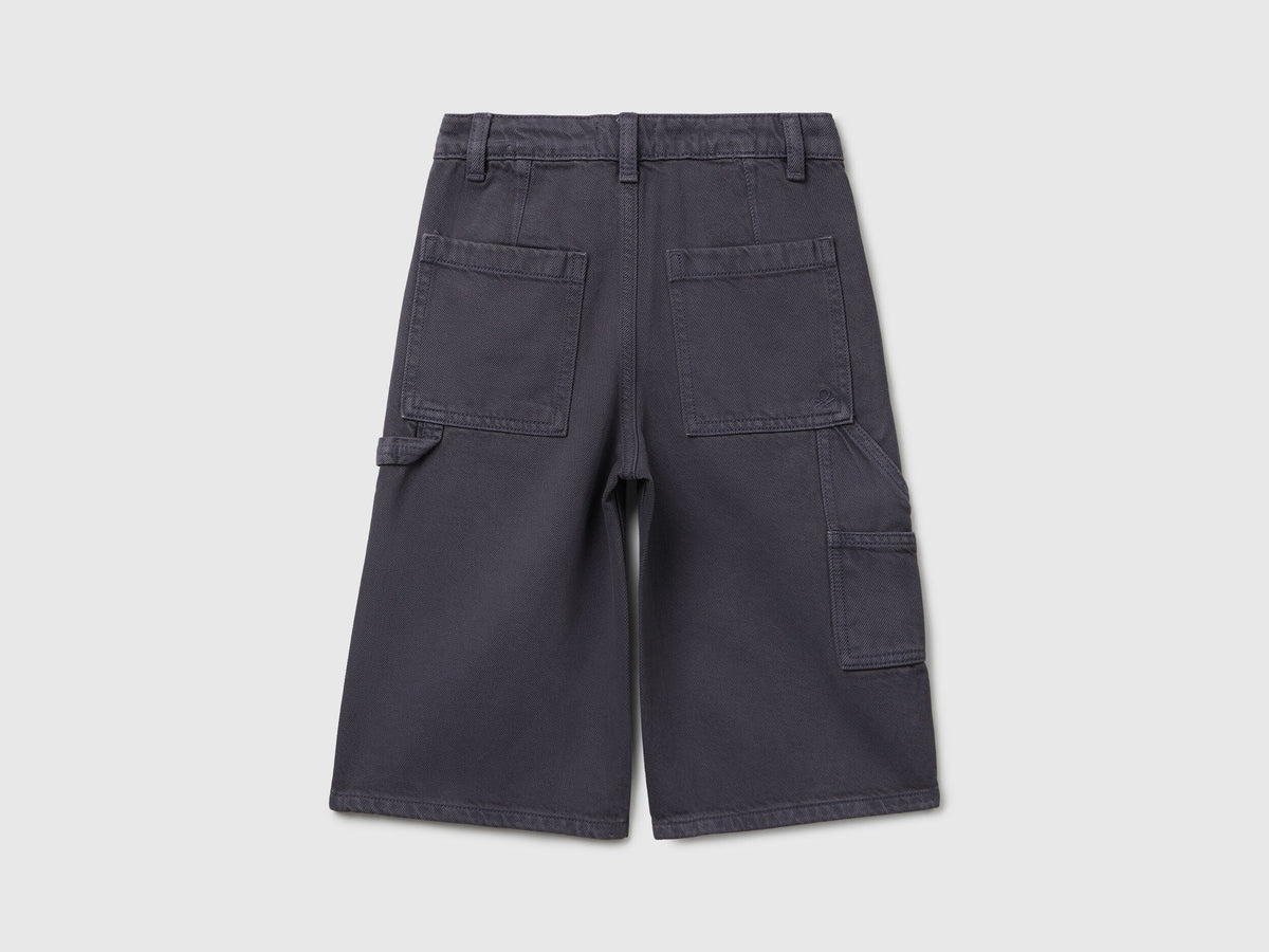 Benetton_Dark Mauve_Knee-Length Trousers in Cotton_481SCF04Z_6J8_02