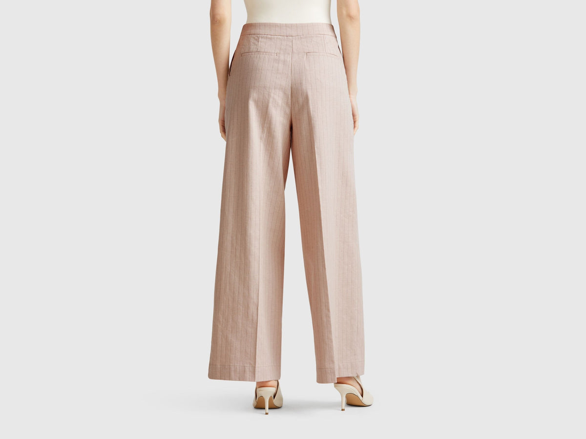 Benetton_Pinstripe Palazzo Trousers_49KBDF091_901_03