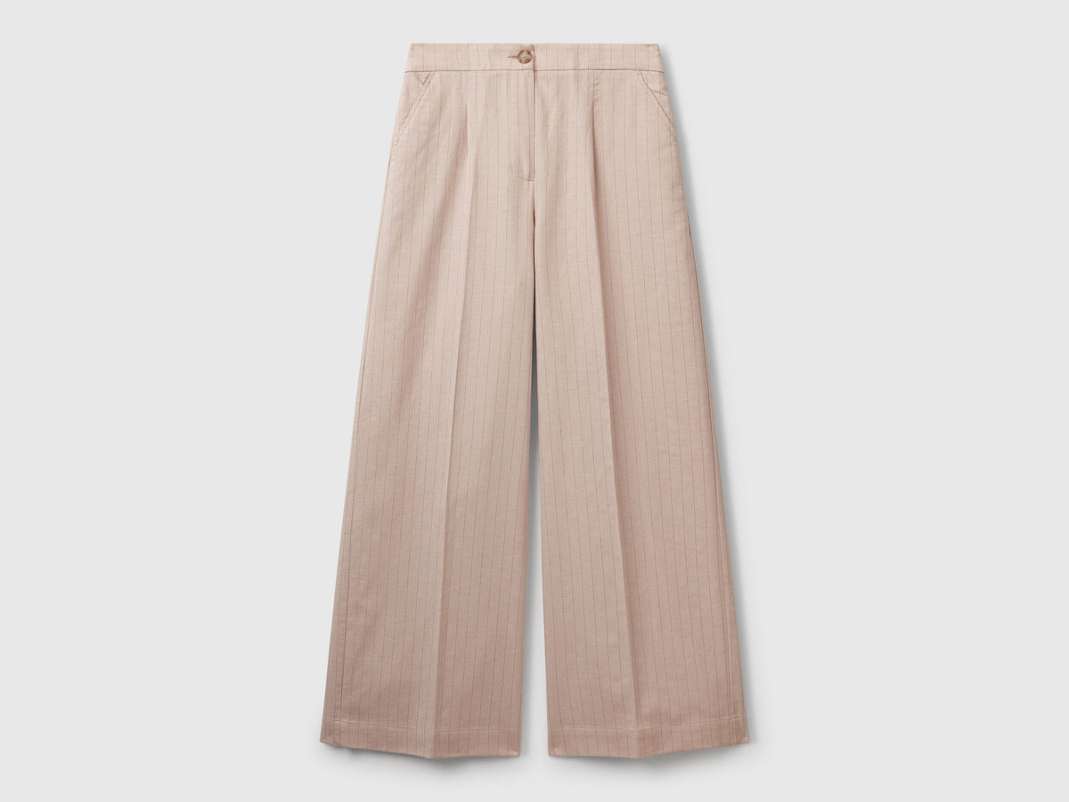 Benetton_Pinstripe Palazzo Trousers_49KBDF091_901_04
