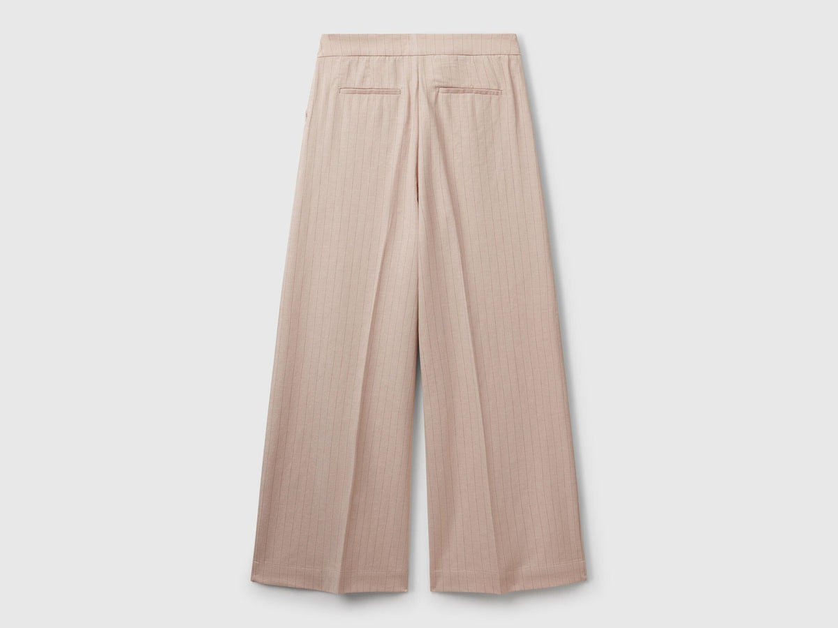 Benetton_Pinstripe Palazzo Trousers_49KBDF091_901_05