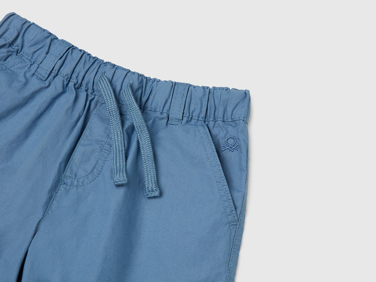 Benetton_100% Cotton Shorts with Drawstring_4AC7G902O_11W_03
