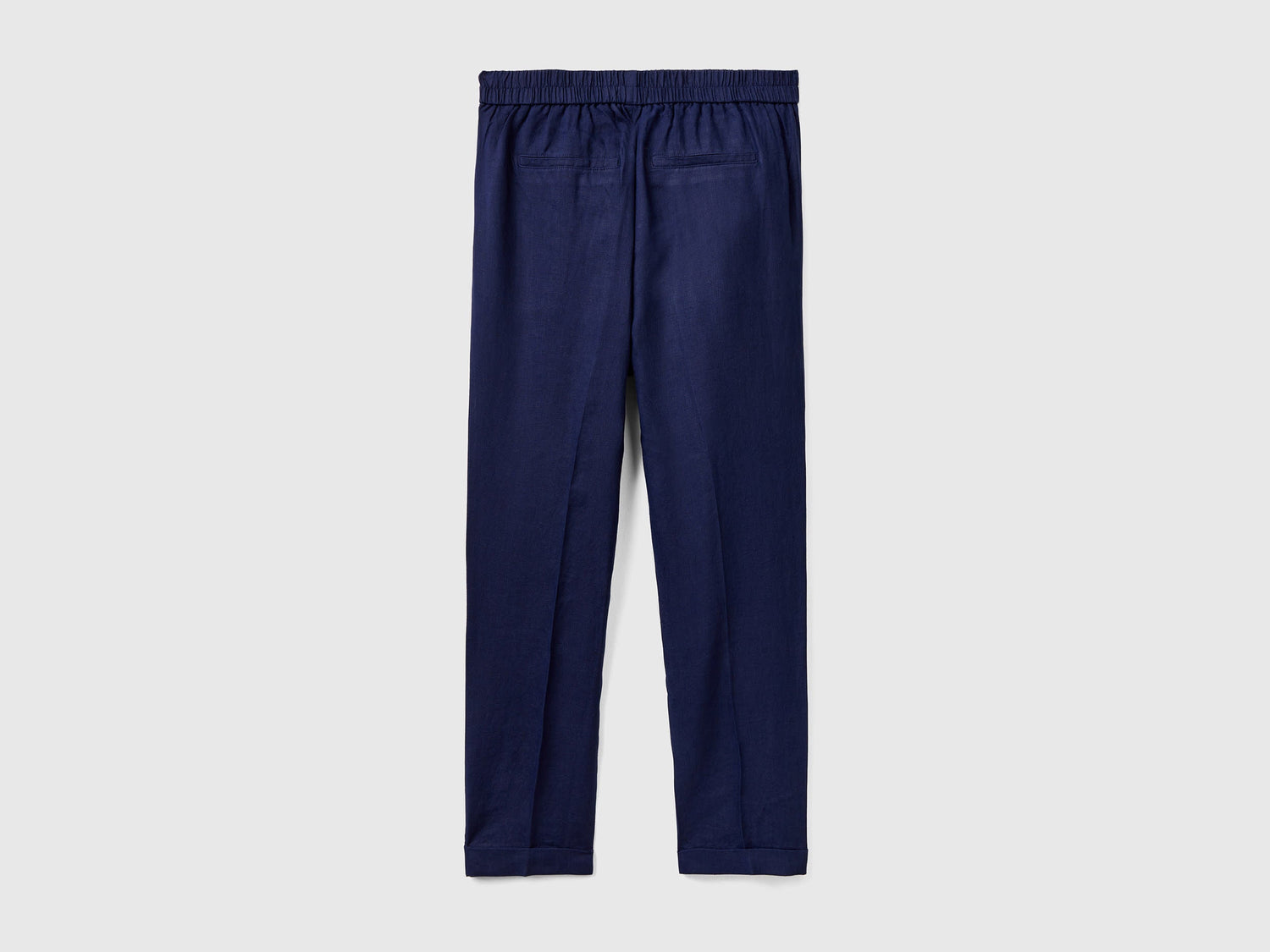 Benetton_Cropped Trousers in 100% Linen_4AGH558X5_252_05