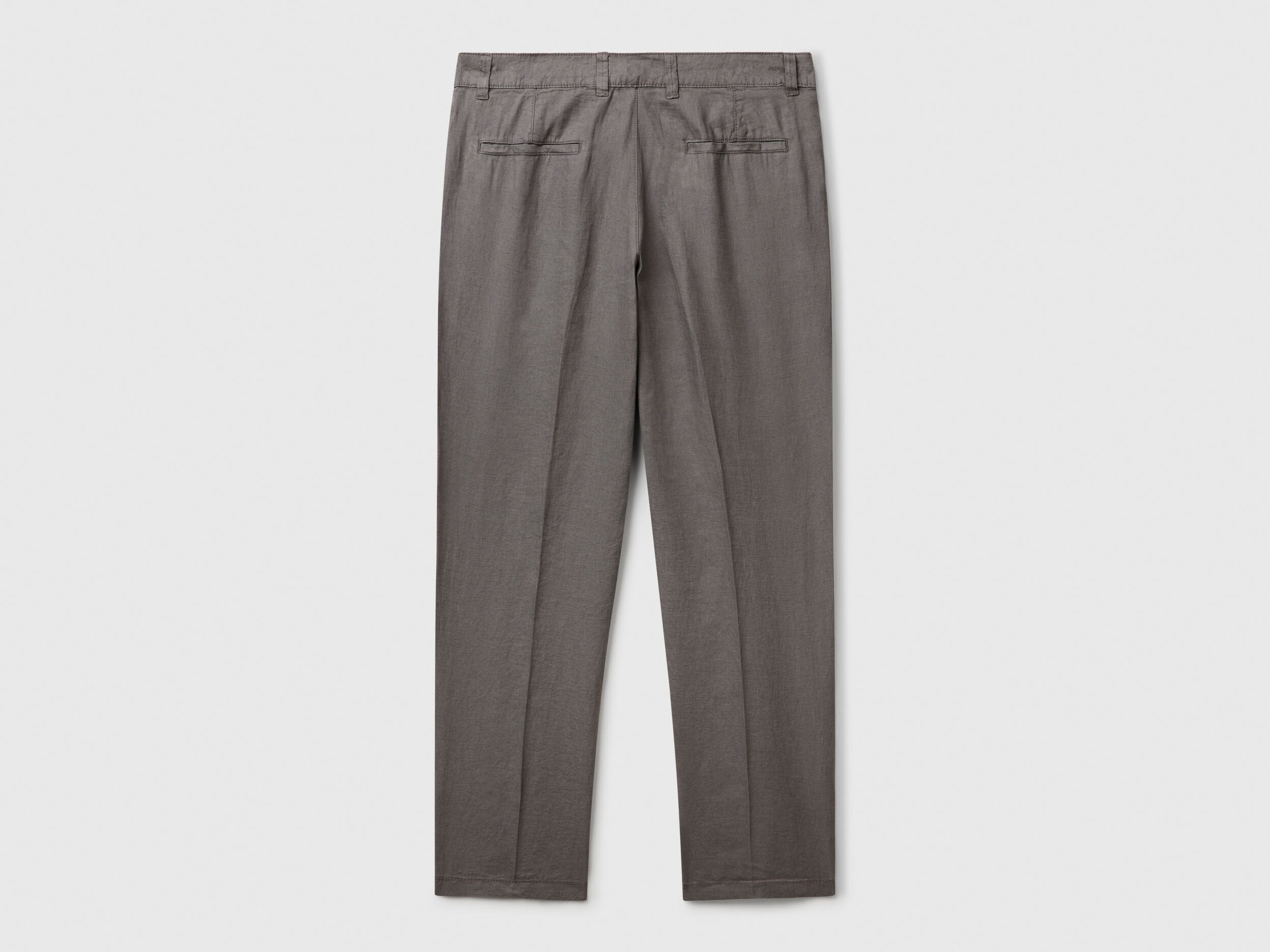 Benetton_Chinos in Pure Linen_4AGH55HW8_00W_05