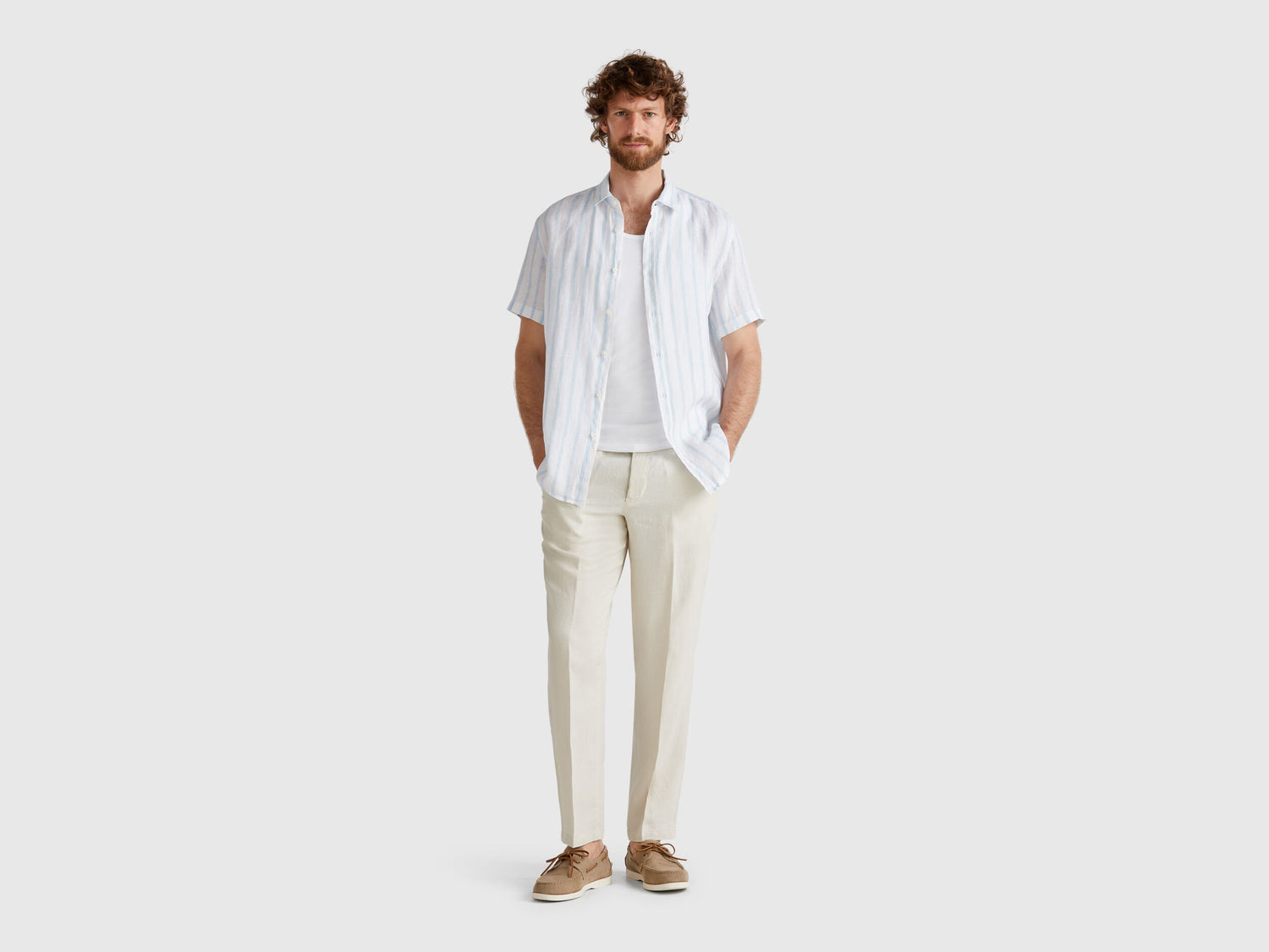 Benetton_Chinos in Pure Linen_4AGH55HW8_152_01