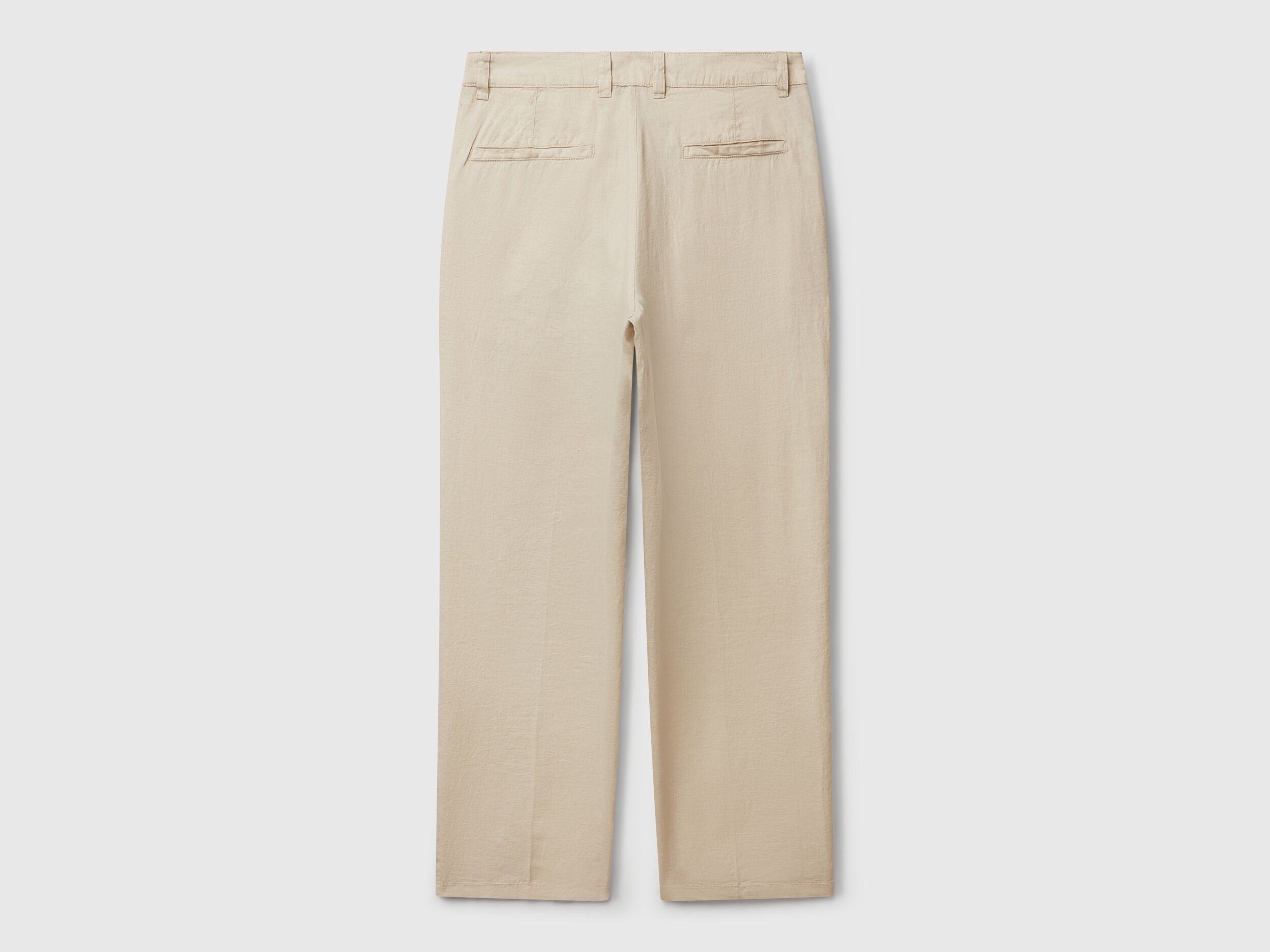 Benetton_Chinos in Pure Linen_4AGH55HW8_152_05
