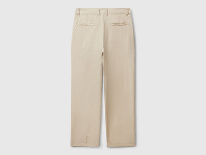 Benetton_Chinos in Pure Linen_4AGH55HW8_152_05