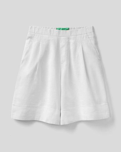 100% Linen Bermudas With Cuffs_4AGHD900D_101_04