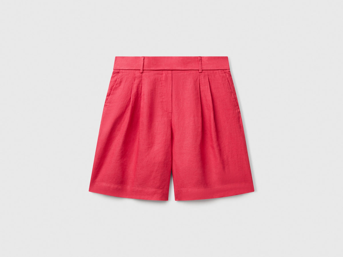 Benetton_100% Linen Bermudas_4AGHD901V_12E_04